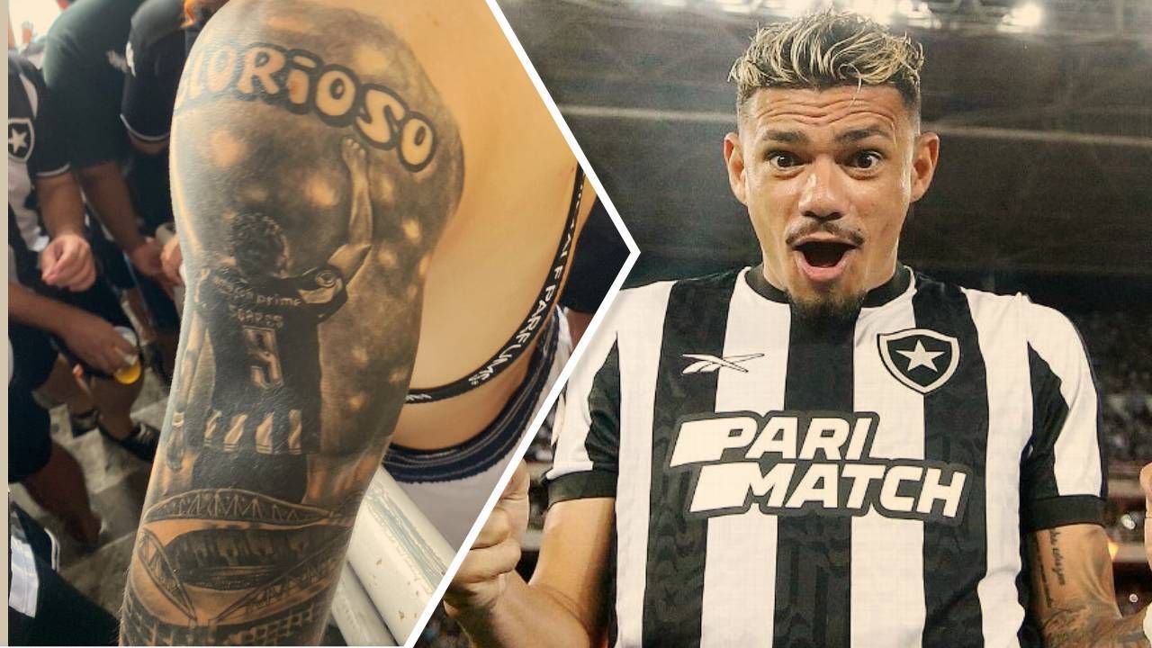 Torcedor do Botafogo tatua Tiquinho Soares: 'Marcou uma geração'